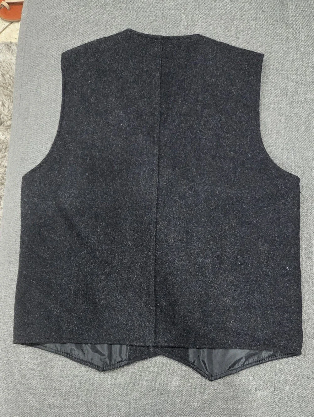 Wyoming Traders Men's Dark Gray Wool Western Cowboy Vest